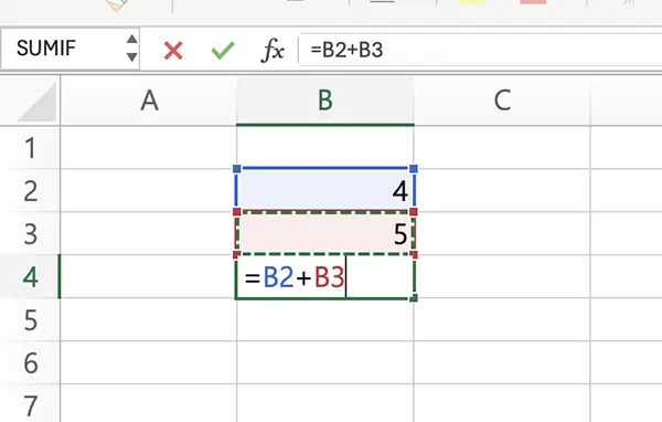엑셀로 합계 내는 방법 - 셀은 또 다른 수식안에서 하나의 인수로 사용될 수 있다.